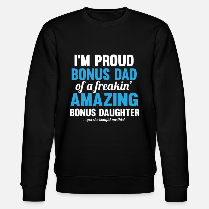 Beau-père Bonus Father - Sweat bio CHANGER Stanley/Stella Unisexe - noir
