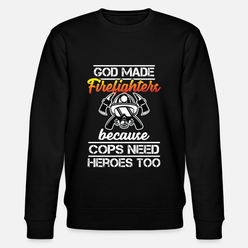 Fier pompier héros - Sweat bio CHANGER Stanley/Stella Unisexe - noir