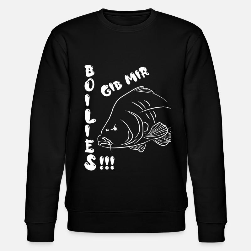 Carp angler boilies carp - Stanley/Stella CHANGER Unisex Organic Sweatshirt - black