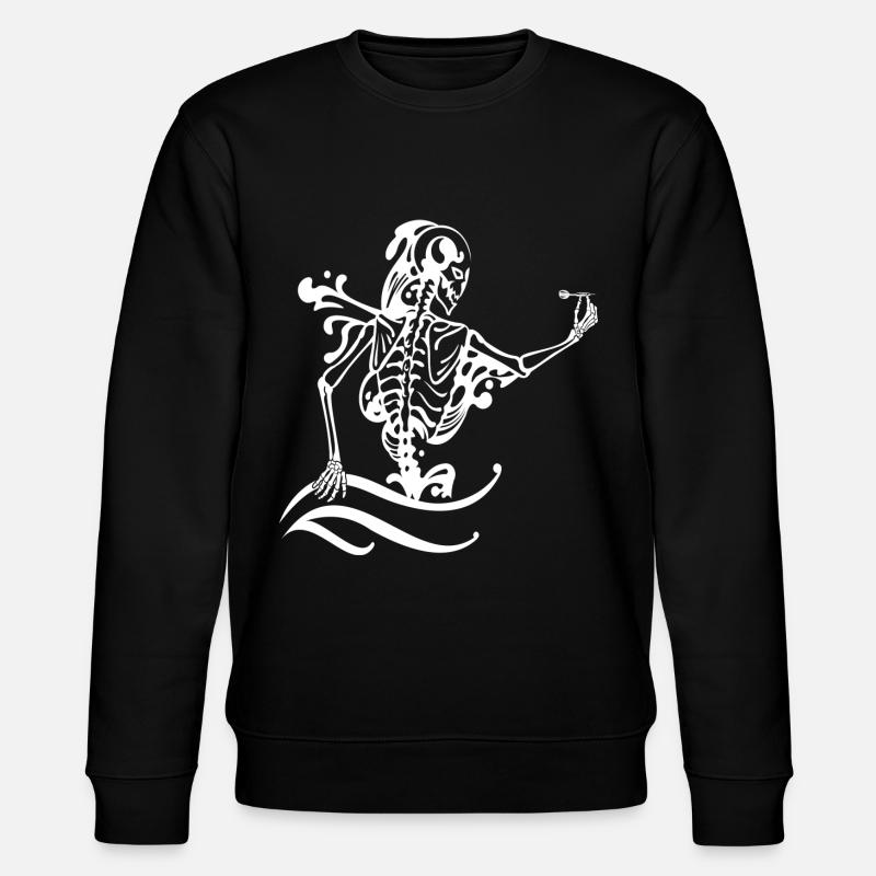 Fléchettes squelette Fléchettes - Sweat bio CHANGER Stanley/Stella Unisexe - noir