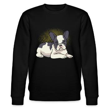 Lazy Français Bulldog Frenchie Dog Love - Sweat bio CHANGER Stanley/Stella Unisexe - noir - Devant - Nik (191cm) & Marisol (170cm)