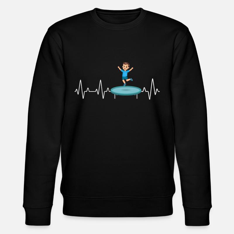 Trampolin Junge Springen - Stanley/Stella Unisex Bio-Sweatshirt CHANGER - Schwarz