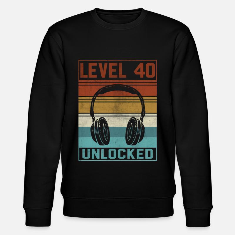 Joueur 40e anniversaire Joueur - Sweat bio CHANGER Stanley/Stella Unisexe - noir