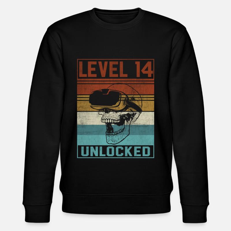 Garçon 14th Birthday Gamer - Sweat bio CHANGER Stanley/Stella Unisexe - noir