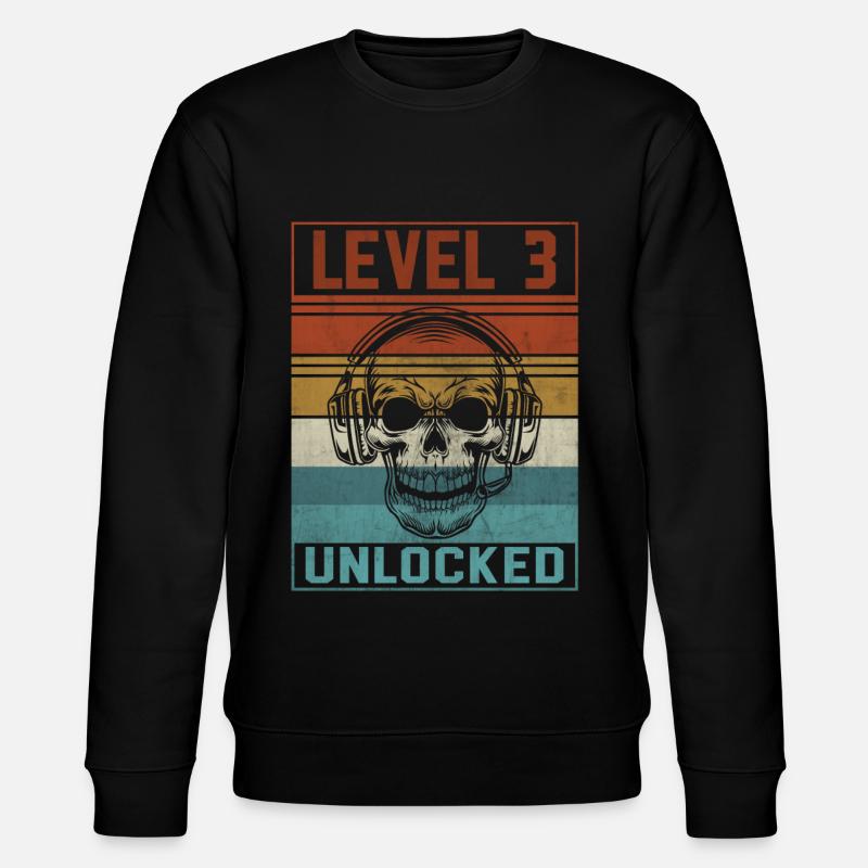 Gamer 3rd Birthday - Stanley/Stella Unisex Bio-Sweatshirt CHANGER  - Schwarz