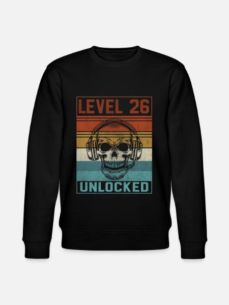 Gamer 26th Birthday - Stanley/Stella CHANGER Unisex Organic Sweatshirt - black