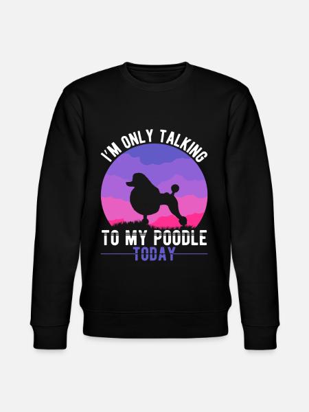 Pudel Mamma Hund Introvert Pudel Mamma - Ekologisk sweatshirt CHANGER unisex från Stanley/Stella - svart
