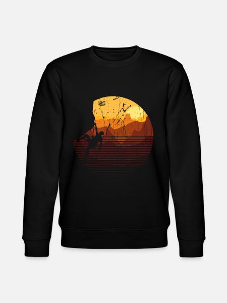 Climbing Mountains Climbers - Stanley/Stella CHANGER Unisex Organic Sweatshirt - black