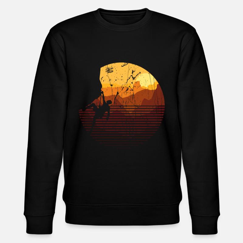 Climbing Mountains Climbers - Stanley/Stella CHANGER Unisex Organic Sweatshirt - black