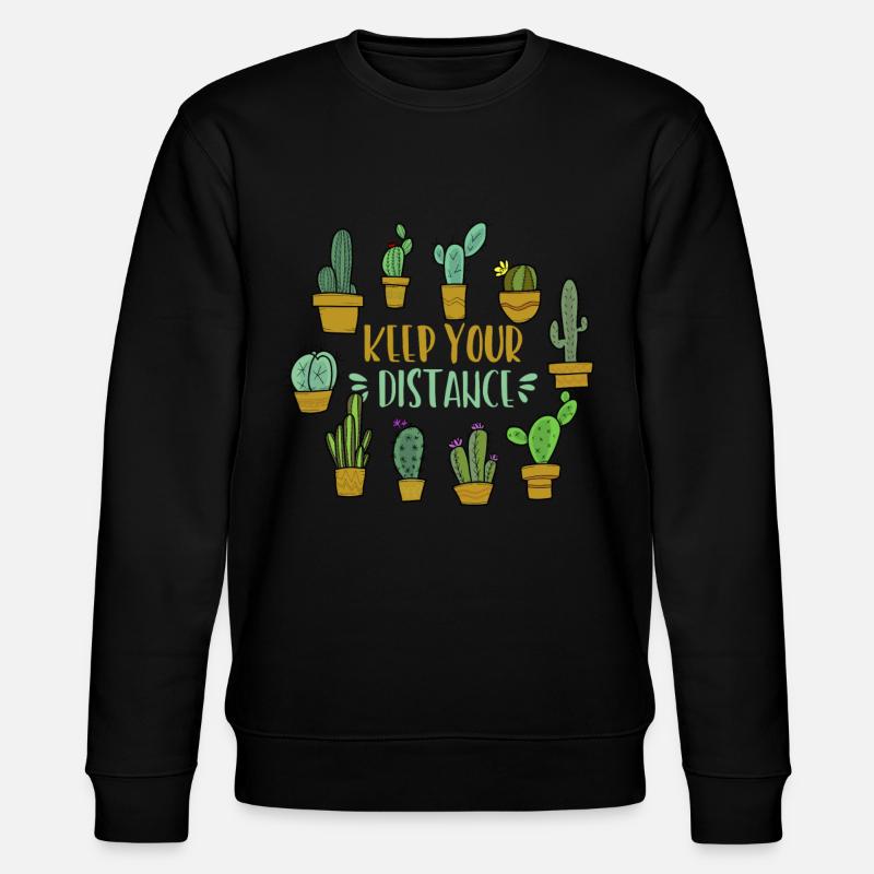 Cactus Introverti Propriétaire succulent - Sweat bio CHANGER Stanley/Stella Unisexe - noir