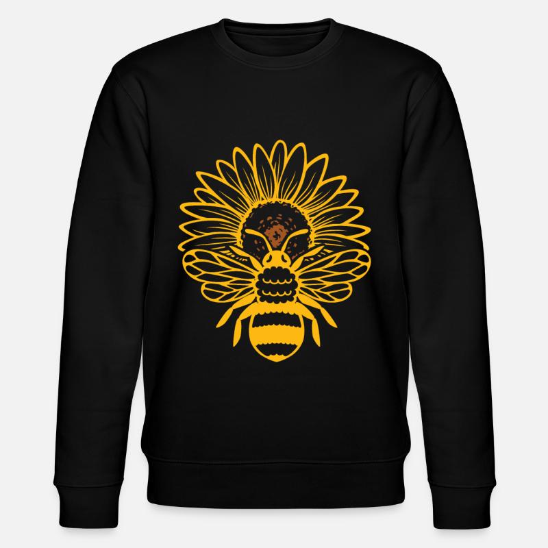 Abeille Tournesol Abeille Miel - Sweat bio CHANGER Stanley/Stella Unisexe - noir