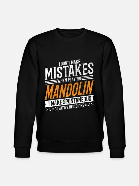 Mandolin Music Lovers Mandolin Player - Stanley/Stella CHANGER Unisex Organic Sweatshirt - black