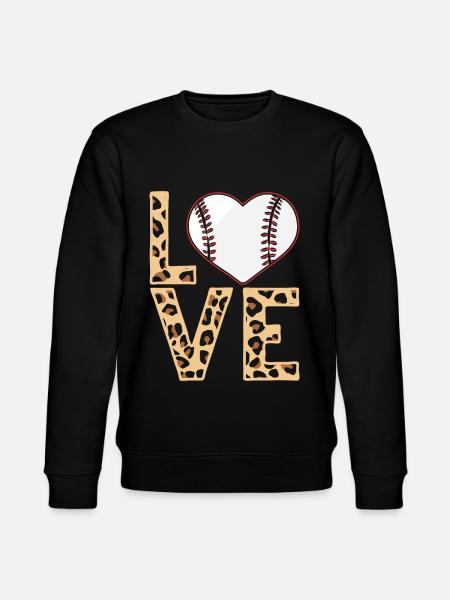 Leopard Baseball Theme Women Baseball - Stanley/Stella CHANGER Unisex Organic Sweatshirt - black