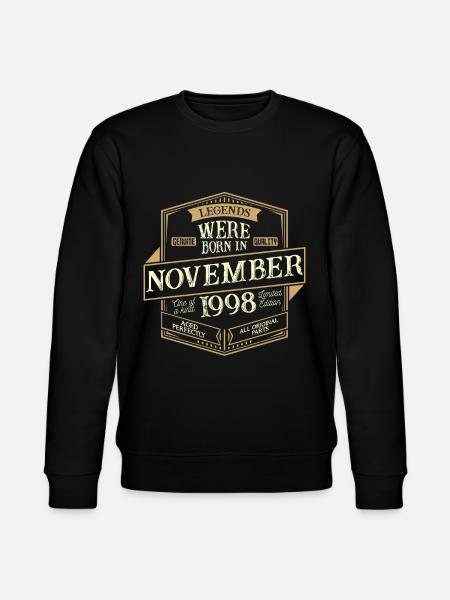 November 1998 Birthday Man - Stanley/Stella CHANGER Unisex Organic Sweatshirt - black