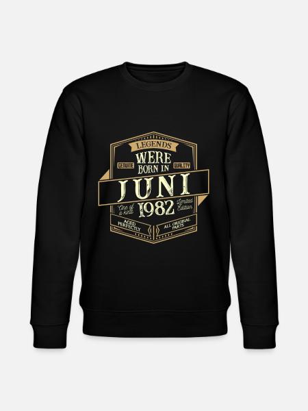 June 1982 Birthday Man - Stanley/Stella CHANGER Unisex Organic Sweatshirt - black