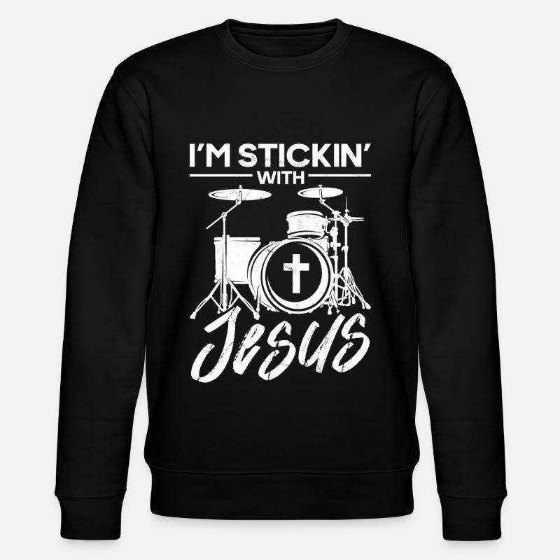 Batteur religieux chrétien - Sweat bio CHANGER Stanley/Stella Unisexe - noir