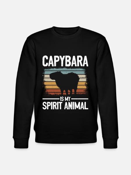 Capybara Animal Lovers Funny Capybaras - Stanley/Stella CHANGER Unisex Organic Sweatshirt - black