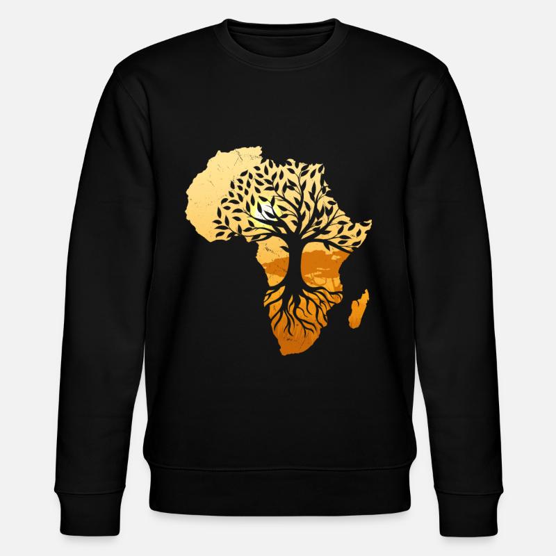 Racines africaines Fierté noire Afrique - Sweat bio CHANGER Stanley/Stella Unisexe - noir