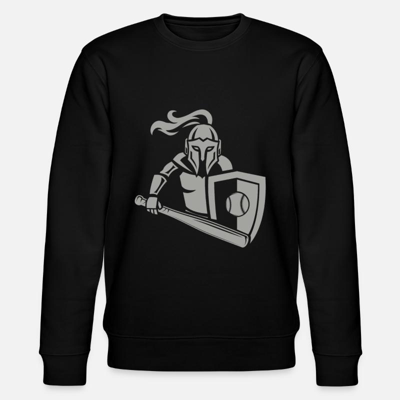 Mittelalterlicher Ritter Baseball - Stanley/Stella Unisex Bio-Sweatshirt CHANGER  - Schwarz