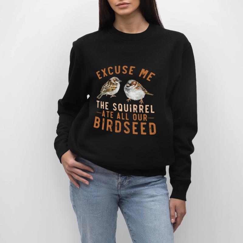 Spatz Vogelfutterhaus Garten Eichhörnchen Problem Stanley/Stella Unisex Bio-Sweatshirt CHANGER 
