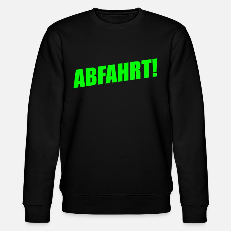 ABFAHRT - Stanley/Stella Unisex Bio-Sweatshirt CHANGER  - Schwarz