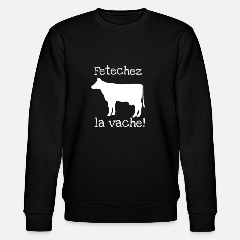 Fetchez la Vache - Stanley/Stella Unisex Bio-Sweatshirt CHANGER  - Schwarz