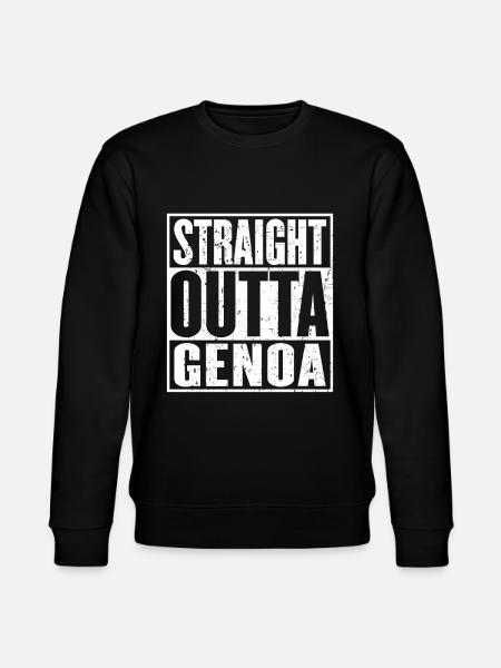 Straight Outta Genova Vintage - Felpa ecologica unisex CHANGER di Stanley/Stella - nero
