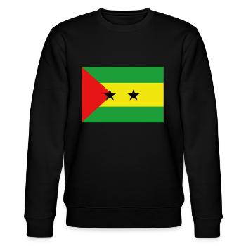Officiel Sao Tomé Drapeau Portugais Country Pride - Sweat bio CHANGER Stanley/Stella Unisexe - noir - Devant - Nik (191cm) & Marisol (170cm)