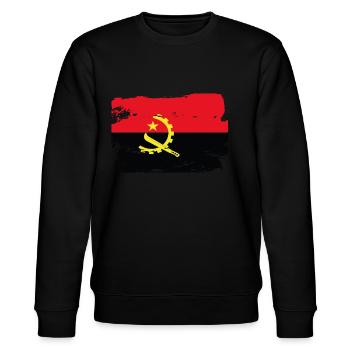 Drapeau officiel angolais Country Pride Vintage - Sweat bio CHANGER Stanley/Stella Unisexe - noir - Devant - Nik (191cm) & Marisol (170cm)