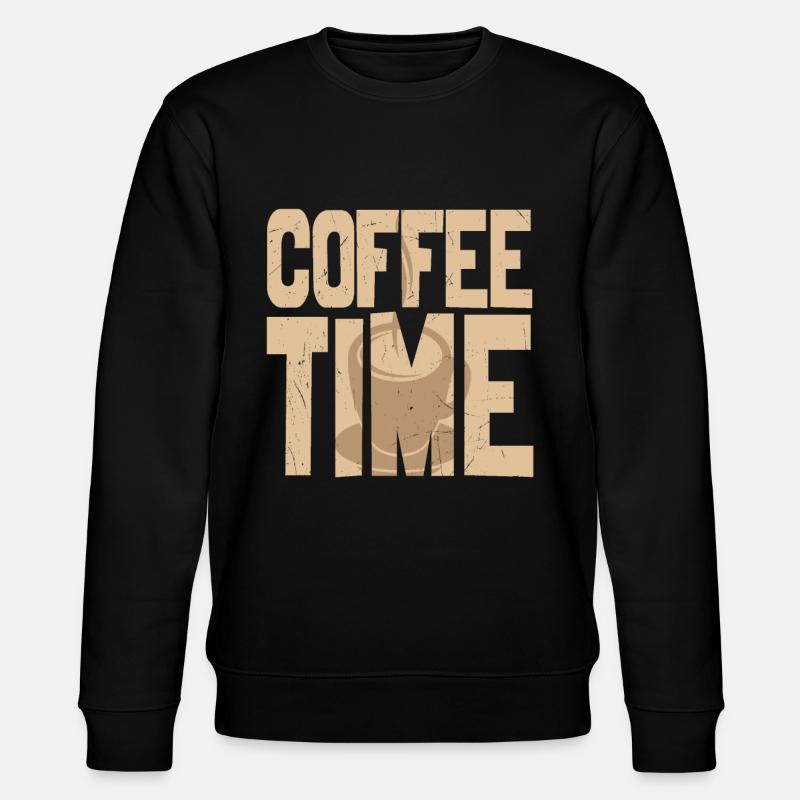 Coffee Time Coffee Lover - Stanley/Stella CHANGER Unisex Organic Sweatshirt - black