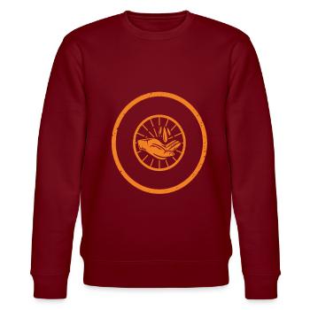 Wasser sparen Wassersparende - Stanley/Stella Unisex Bio-Sweatshirt CHANGER  - Burgunderrot - Vorne - Nik (191cm) & Marisol (170cm)