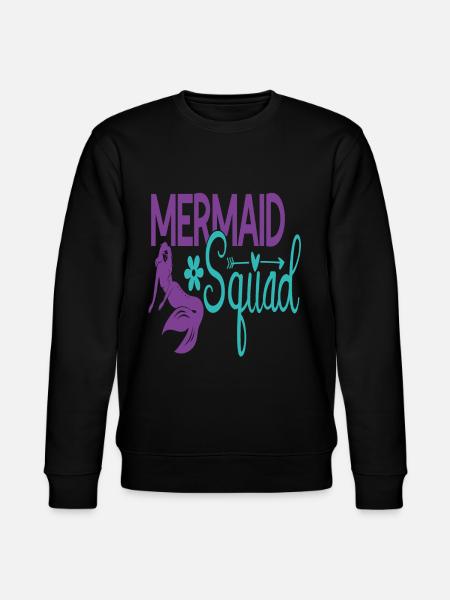 Mermaid Squad Mermaid Quotes - Stanley/Stella CHANGER Unisex Organic Sweatshirt - black