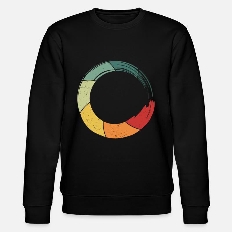 Meditation Retro - Stanley/Stella Unisex Bio-Sweatshirt CHANGER  - Schwarz