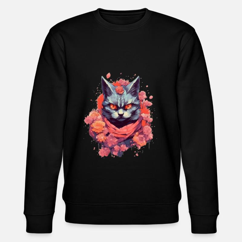 Chat fou - Sweat bio CHANGER Stanley/Stella Unisexe - noir