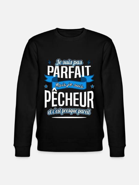 pêcheur fan de pêche - Sweat bio CHANGER Stanley/Stella Unisexe - noir