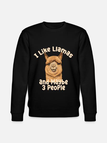 Lama - Stanley/Stella CHANGER Unisex Organic Sweatshirt - black