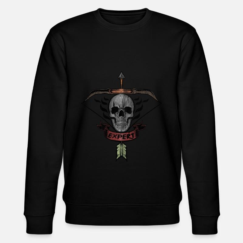 Archery and Crossbow Gift - Stanley/Stella CHANGER Unisex Organic Sweatshirt - black