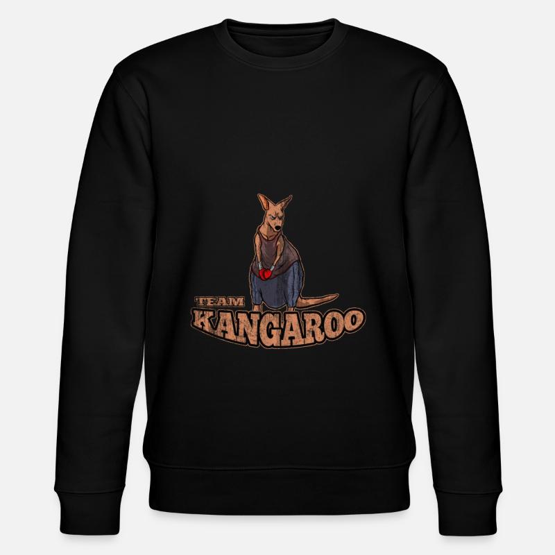 Känguru Australien - Stanley/Stella Unisex Bio-Sweatshirt CHANGER  - Schwarz