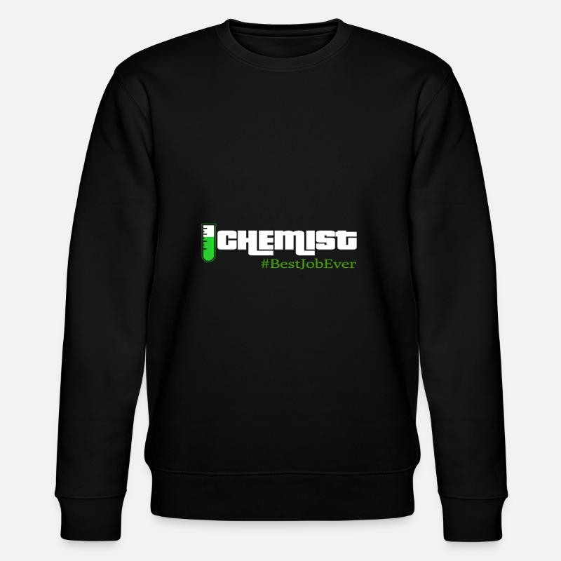 Chemist test tube - Stanley/Stella CHANGER Unisex Organic Sweatshirt - black