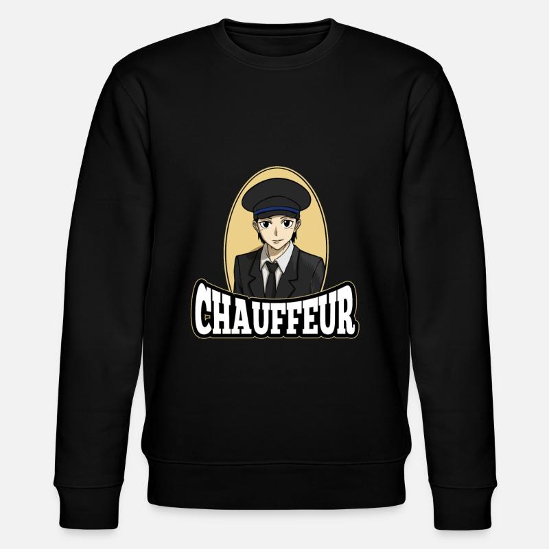 Chauffeur Fahrer Anime Manga - Stanley/Stella Unisex Bio-Sweatshirt CHANGER - Schwarz