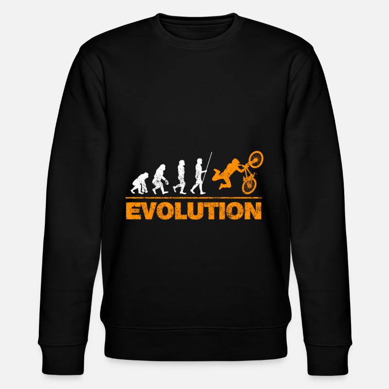 Évolution du vélo - Sweat bio CHANGER Stanley/Stella Unisexe - noir