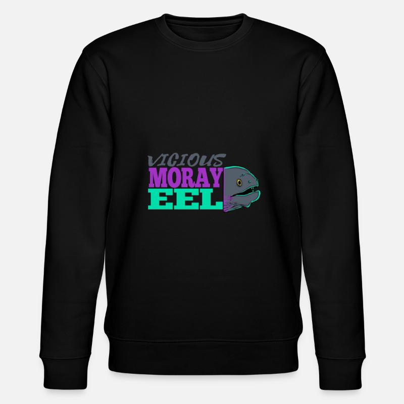 Moray eel eel evil - Stanley/Stella CHANGER Unisex Organic Sweatshirt - black