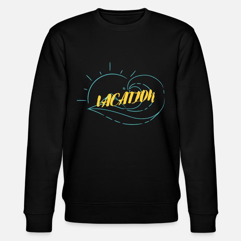 Vacation - vacation time - Stanley/Stella CHANGER Unisex Organic Sweatshirt - black