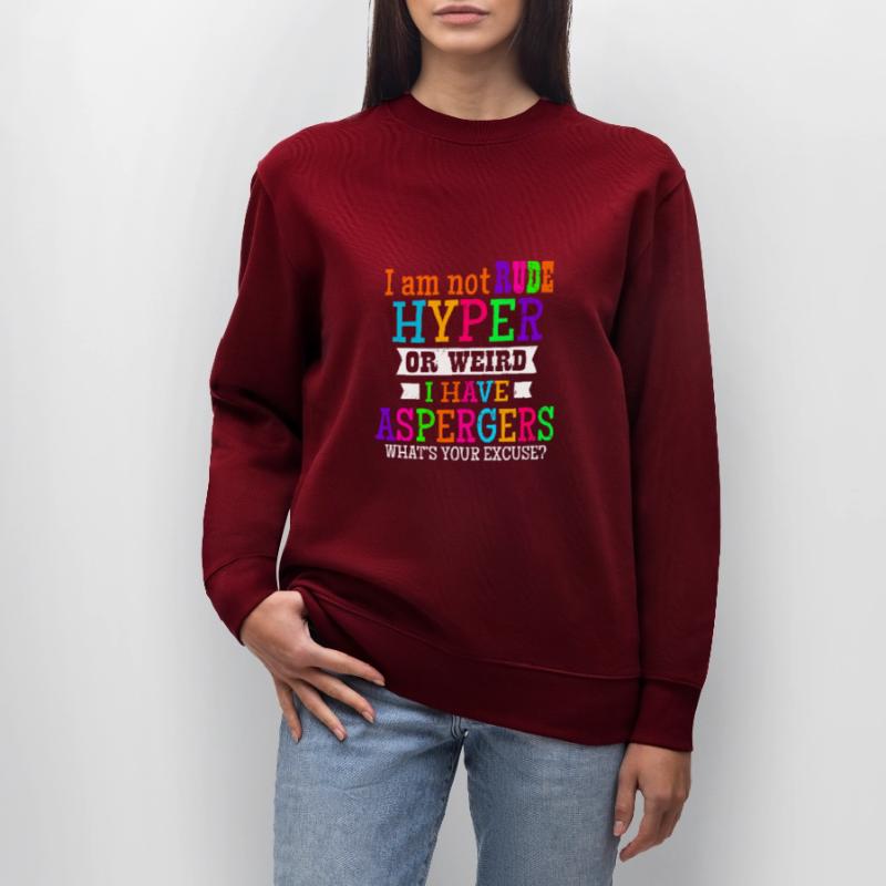 Asperger Ich bin nicht unhöflich Hyper oder seltsames Geschenk Stanley/Stella Unisex Bio-Sweatshirt CHANGER 