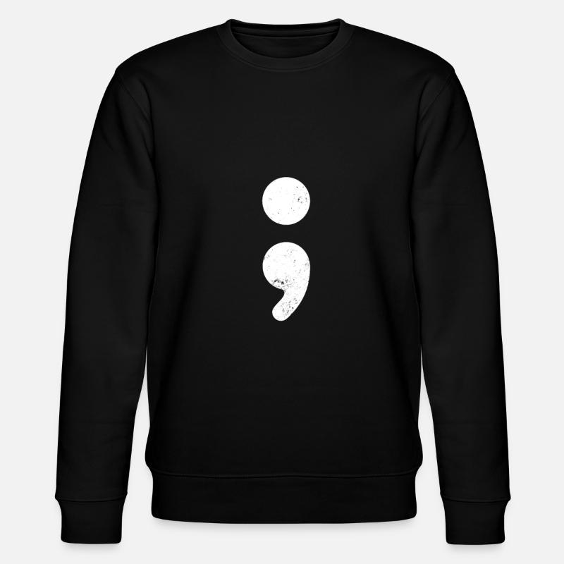 Depression Awareness Suicide Prevention Gift - Stanley/Stella Unisex Bio-Sweatshirt CHANGER - Schwarz