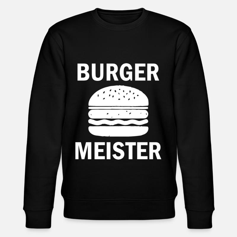 Burger Meister - Stanley/Stella Unisex Bio-Sweatshirt CHANGER  - Schwarz