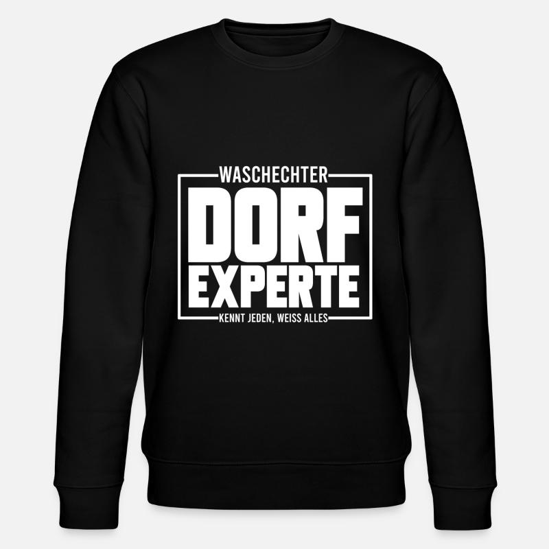 VILLAGE EXPERT, GIFT - Stanley/Stella CHANGER Unisex Organic Sweatshirt - black