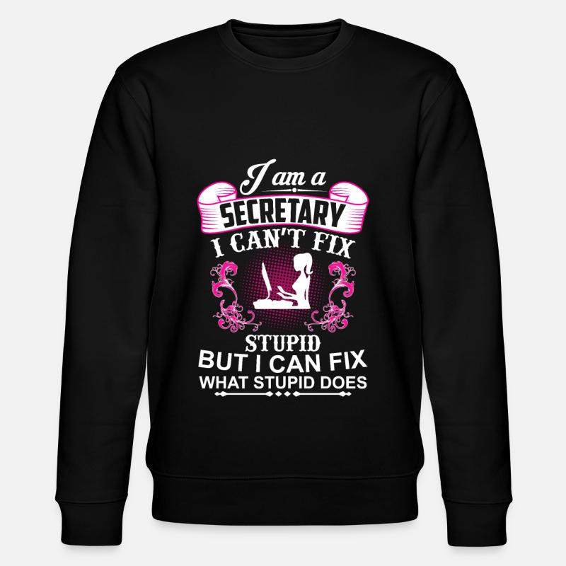 Sekretärin - Assistentin - Stanley/Stella Unisex Bio-Sweatshirt CHANGER  - Schwarz