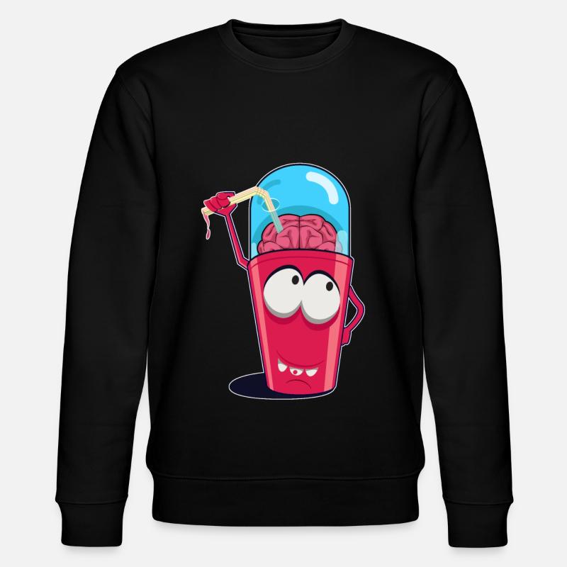 Brain Shake Doodle Art - Stanley/Stella Unisex Bio-Sweatshirt CHANGER - Schwarz