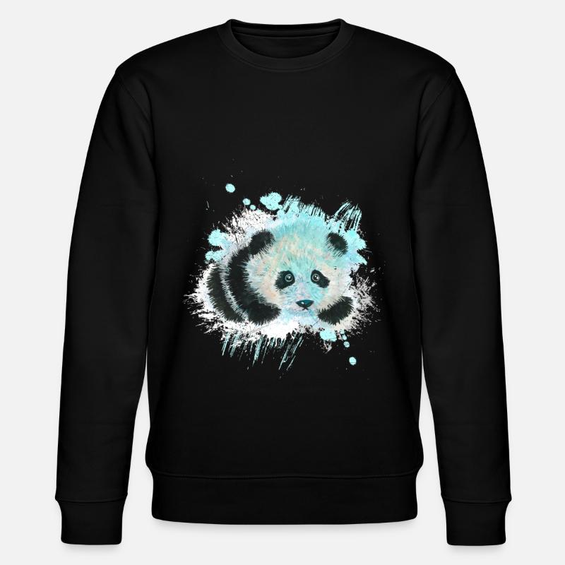 animal panda - Sweat bio CHANGER Stanley/Stella Unisexe - noir